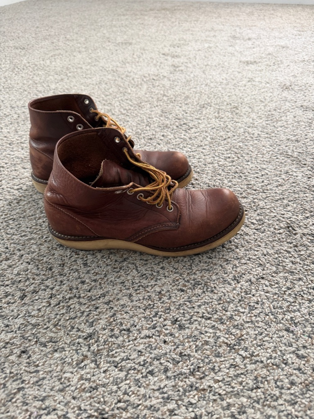 Men's Brown Leather Chukka Boots - Classic Lace-Up
